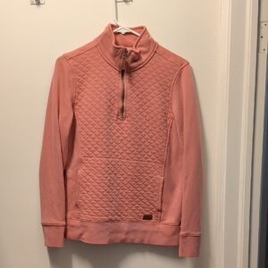 L.L. Bean Coral Half-Zip Pullover
